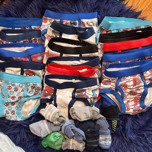 Marvel Kids Underwear Set - Blue, Red, Black White Plus Socks ..Spiderman Lot